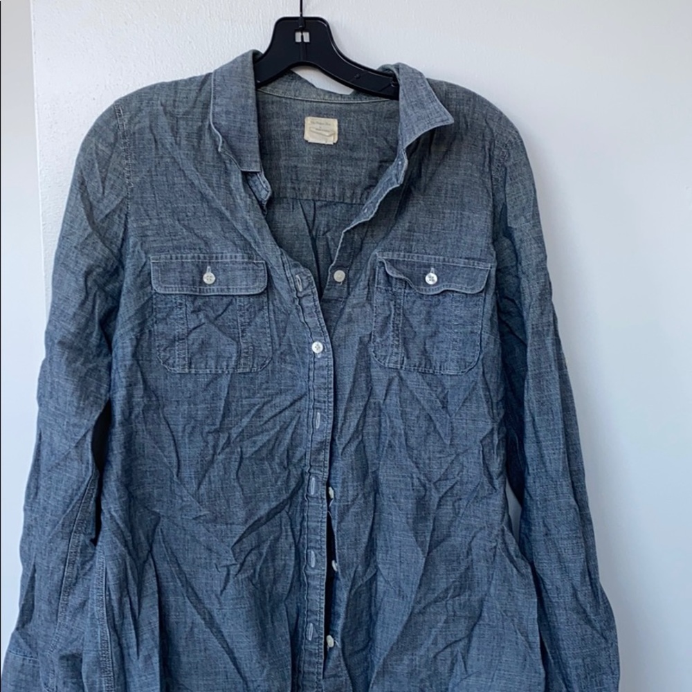 JCREW “The Perfect Shirt” Chambray button up